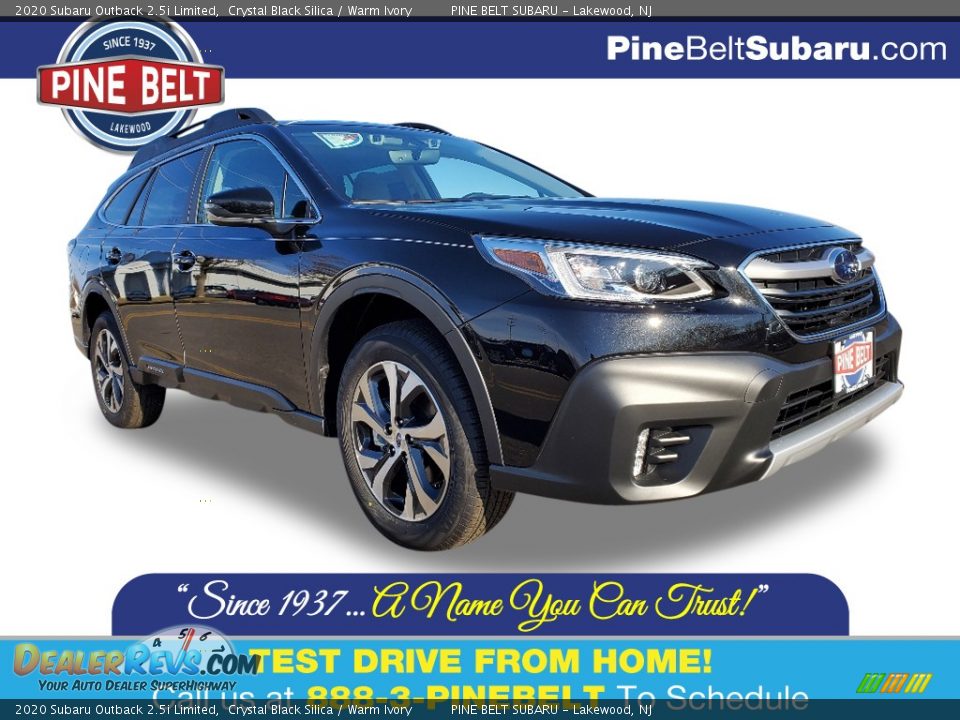 2020 Subaru Outback 2.5i Limited Crystal Black Silica / Warm Ivory Photo #1