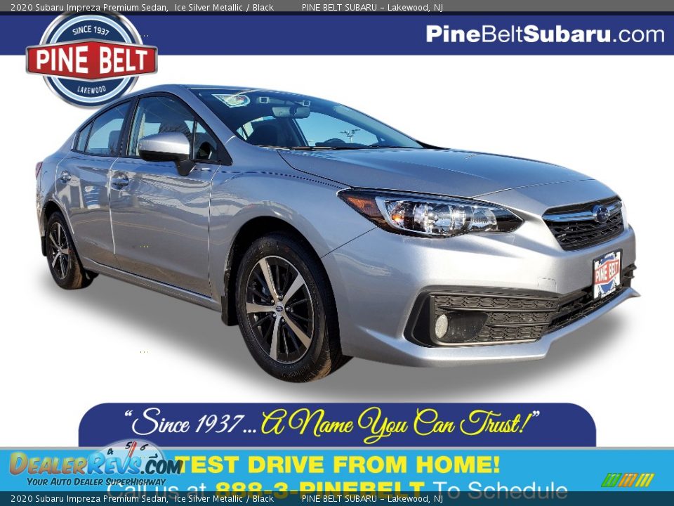 2020 Subaru Impreza Premium Sedan Ice Silver Metallic / Black Photo #1