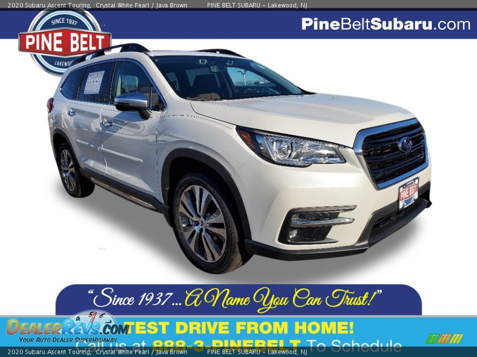 2020 Subaru Ascent Touring Crystal White Pearl / Java Brown Photo #1