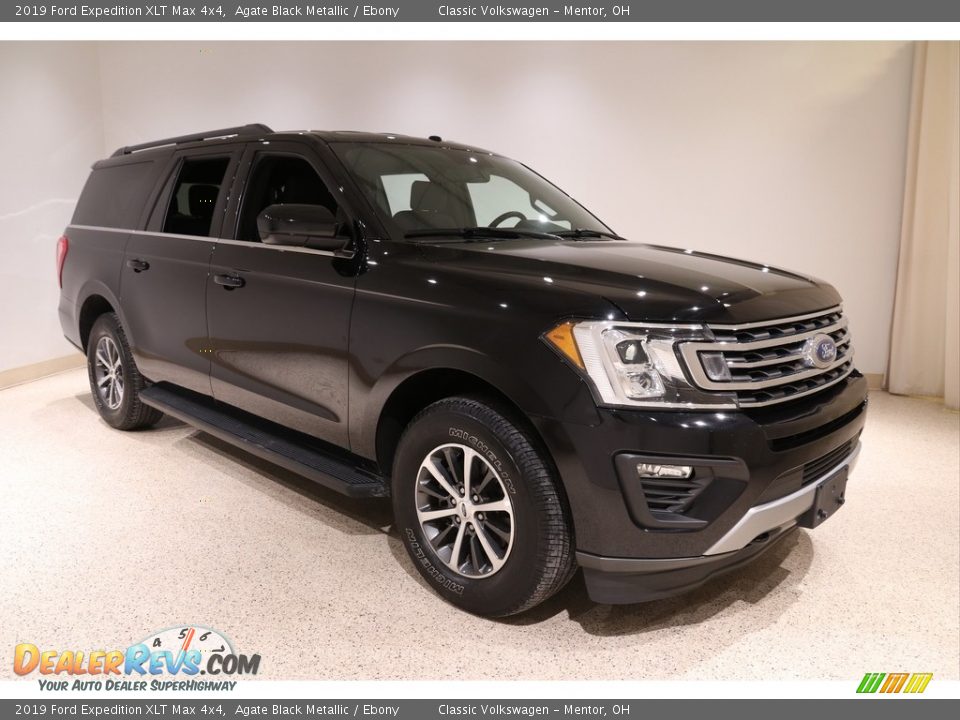 2019 Ford Expedition XLT Max 4x4 Agate Black Metallic / Ebony Photo #1