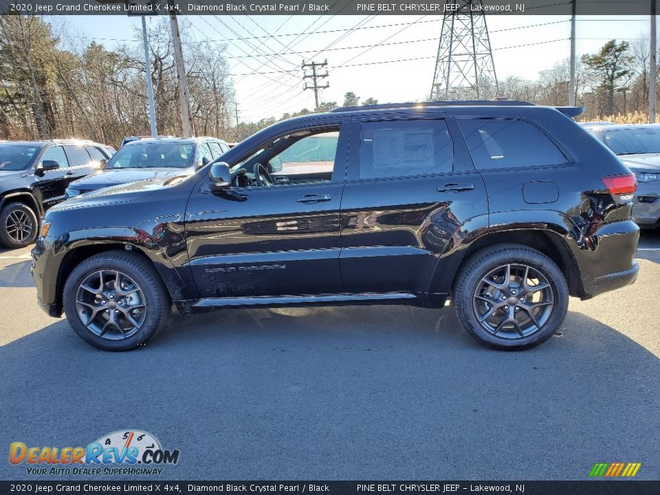 2020 Jeep Grand Cherokee Limited X 4x4 Diamond Black Crystal Pearl / Black Photo #3