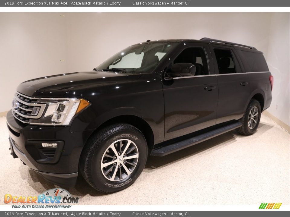 2019 Ford Expedition XLT Max 4x4 Agate Black Metallic / Ebony Photo #3