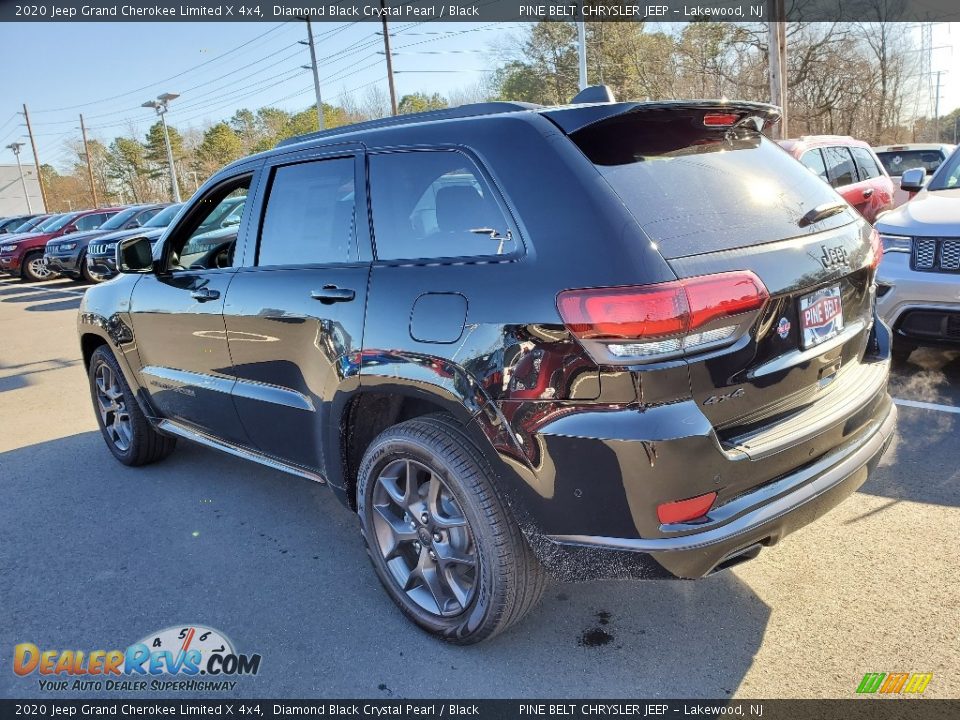 2020 Jeep Grand Cherokee Limited X 4x4 Diamond Black Crystal Pearl / Black Photo #4