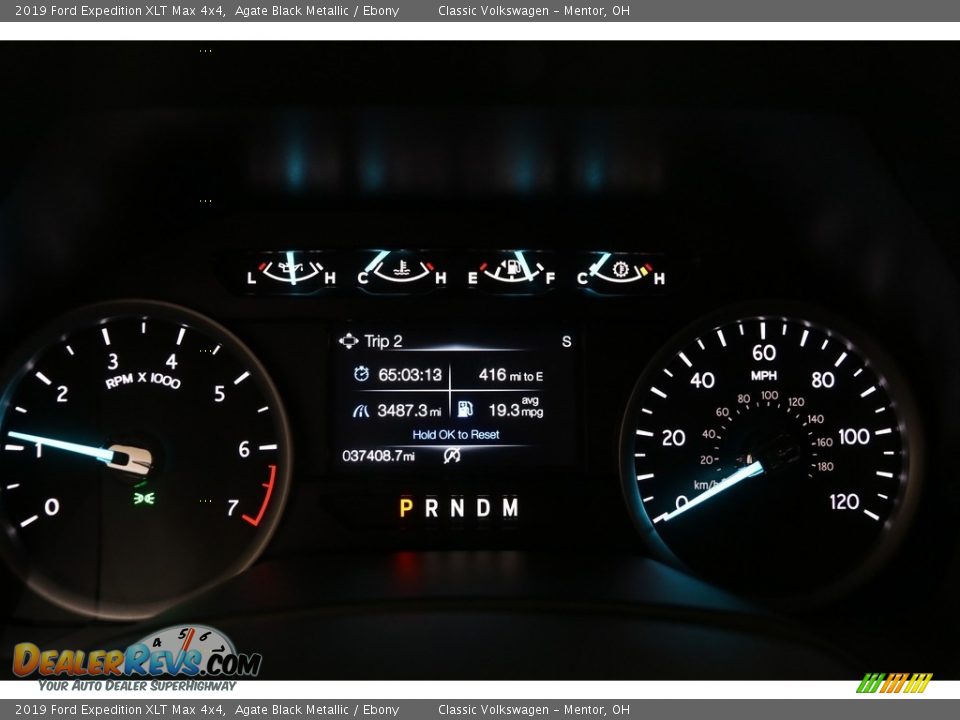 2019 Ford Expedition XLT Max 4x4 Agate Black Metallic / Ebony Photo #7