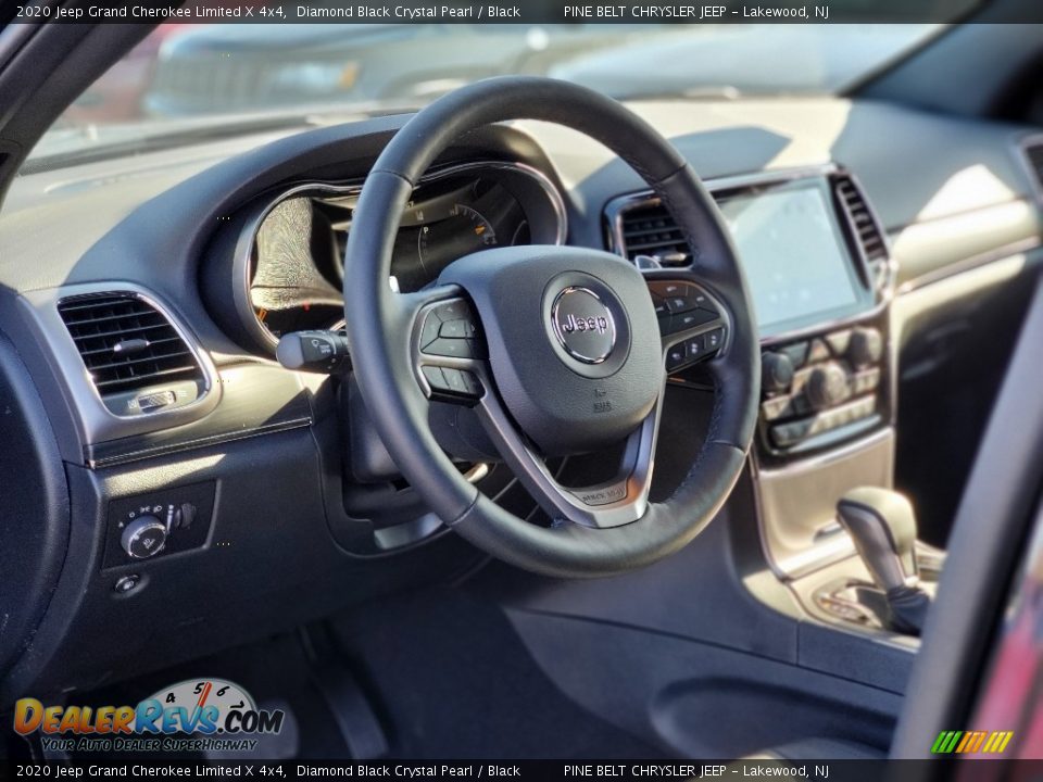 2020 Jeep Grand Cherokee Limited X 4x4 Diamond Black Crystal Pearl / Black Photo #7