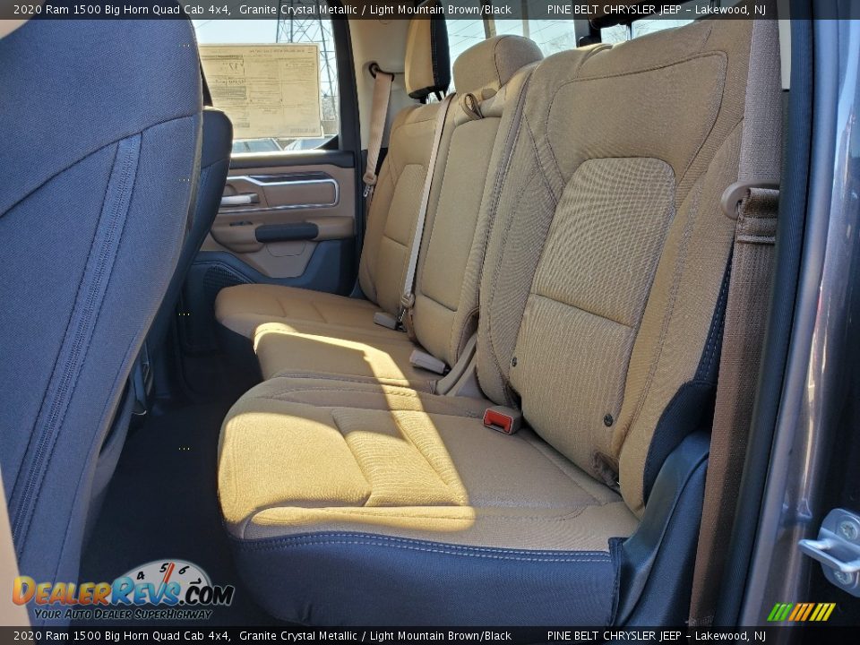 2020 Ram 1500 Big Horn Quad Cab 4x4 Granite Crystal Metallic / Light Mountain Brown/Black Photo #6