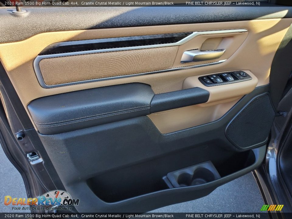 2020 Ram 1500 Big Horn Quad Cab 4x4 Granite Crystal Metallic / Light Mountain Brown/Black Photo #8