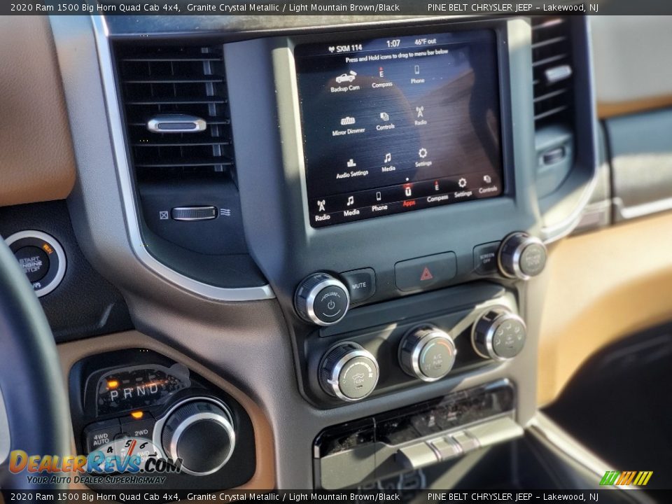 2020 Ram 1500 Big Horn Quad Cab 4x4 Granite Crystal Metallic / Light Mountain Brown/Black Photo #10