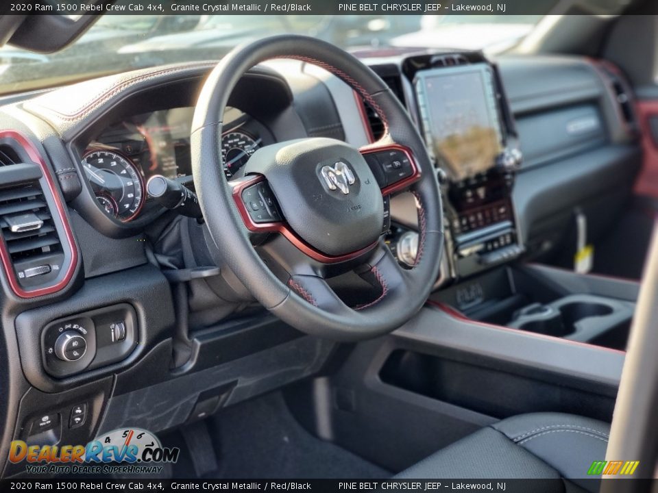 2020 Ram 1500 Rebel Crew Cab 4x4 Granite Crystal Metallic / Red/Black Photo #7