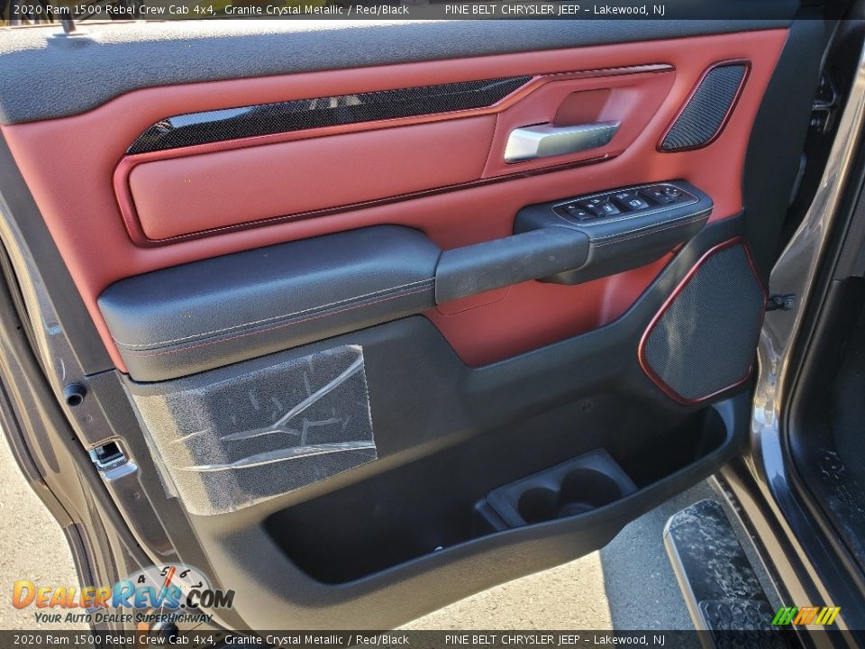 2020 Ram 1500 Rebel Crew Cab 4x4 Granite Crystal Metallic / Red/Black Photo #8