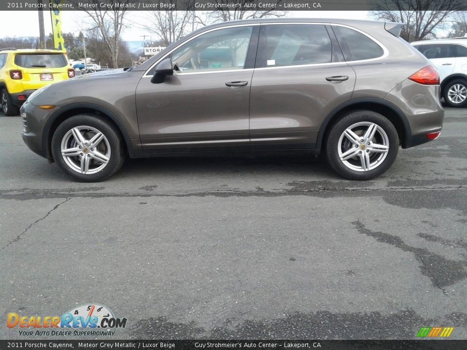 2011 Porsche Cayenne Meteor Grey Metallic / Luxor Beige Photo #7