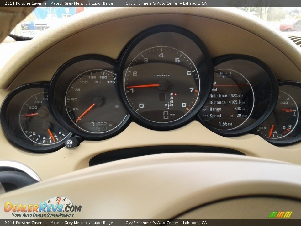 2011 Porsche Cayenne Meteor Grey Metallic / Luxor Beige Photo #20