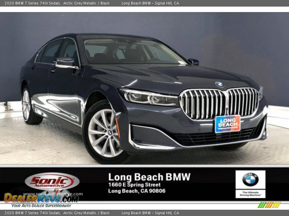 2020 BMW 7 Series 740i Sedan Arctic Grey Metallic / Black Photo #1