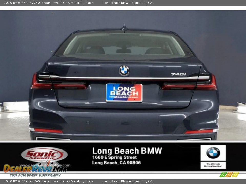 2020 BMW 7 Series 740i Sedan Arctic Grey Metallic / Black Photo #3