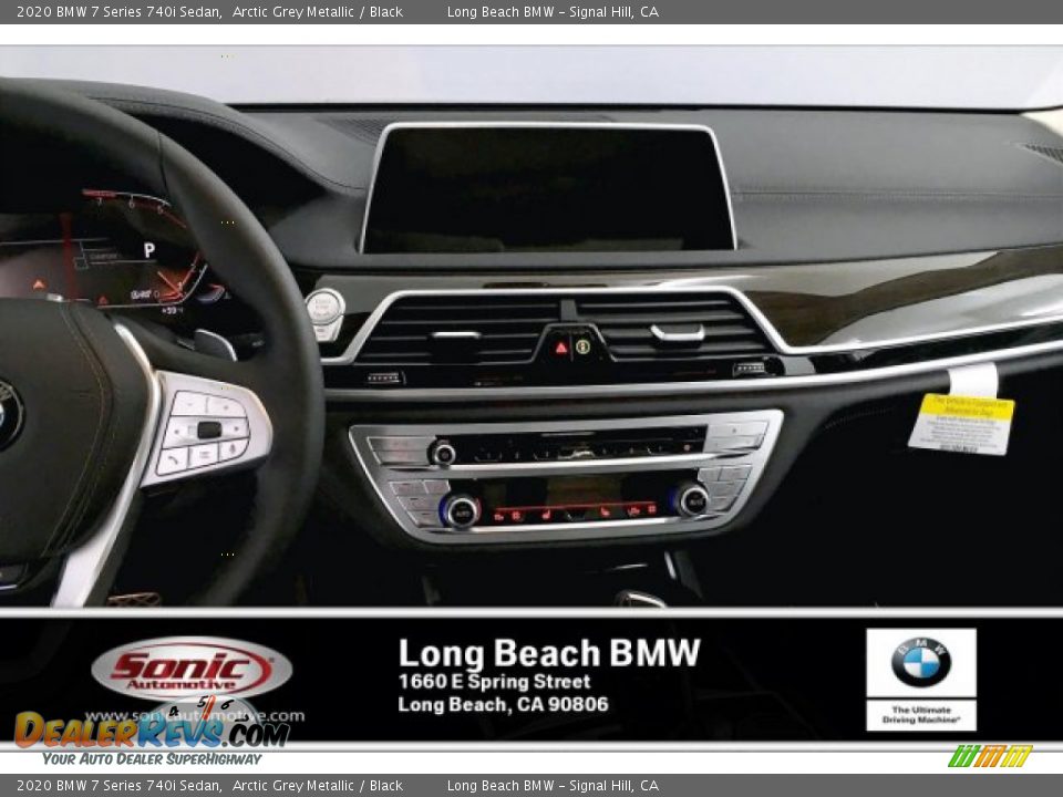 2020 BMW 7 Series 740i Sedan Arctic Grey Metallic / Black Photo #5