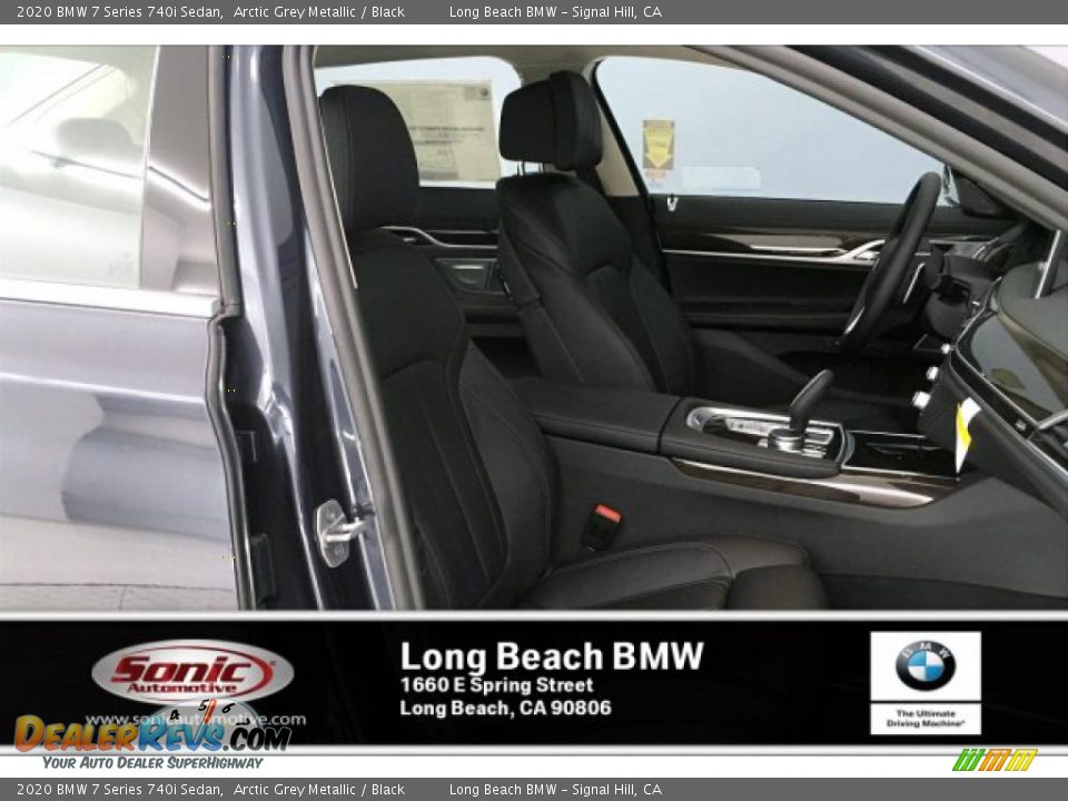 2020 BMW 7 Series 740i Sedan Arctic Grey Metallic / Black Photo #7
