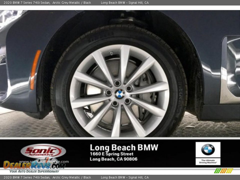 2020 BMW 7 Series 740i Sedan Arctic Grey Metallic / Black Photo #9