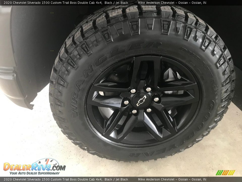 2020 Chevrolet Silverado 1500 Custom Trail Boss Double Cab 4x4 Black / Jet Black Photo #14