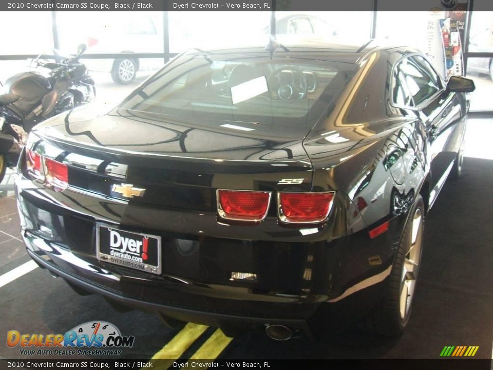 2010 Chevrolet Camaro SS Coupe Black / Black Photo #4