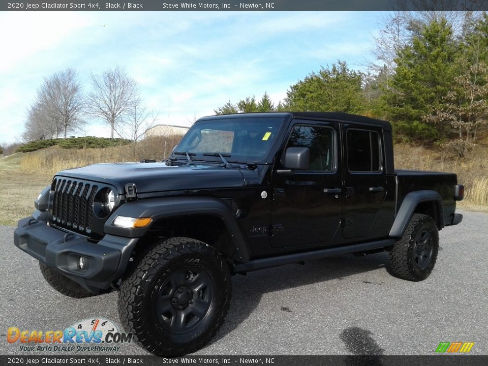 2020 Jeep Gladiator Sport 4x4 Black / Black Photo #2