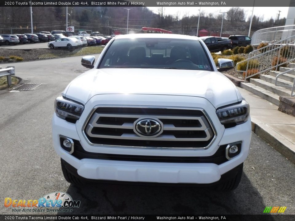 2020 Toyota Tacoma Limited Double Cab 4x4 Blizzard White Pearl / Hickory Photo #7