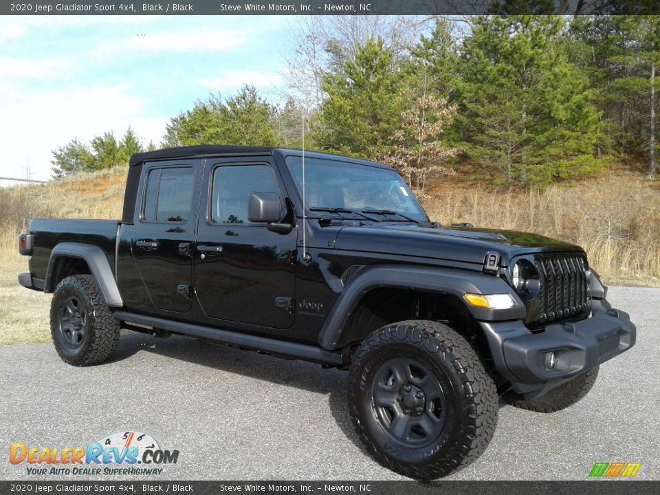 2020 Jeep Gladiator Sport 4x4 Black / Black Photo #4