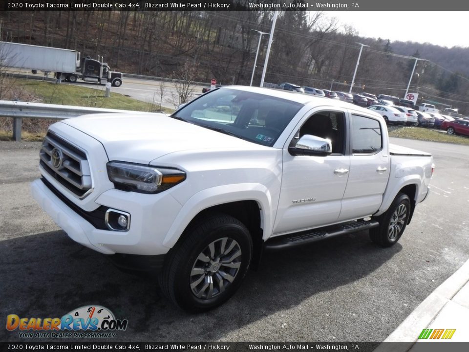 2020 Toyota Tacoma Limited Double Cab 4x4 Blizzard White Pearl / Hickory Photo #8
