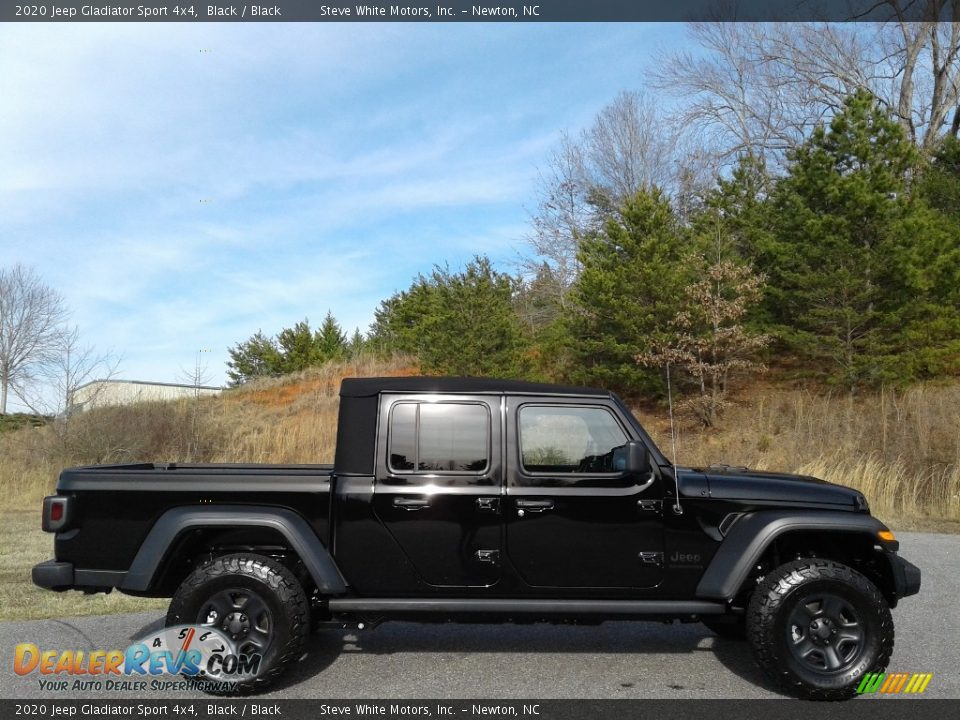 2020 Jeep Gladiator Sport 4x4 Black / Black Photo #5