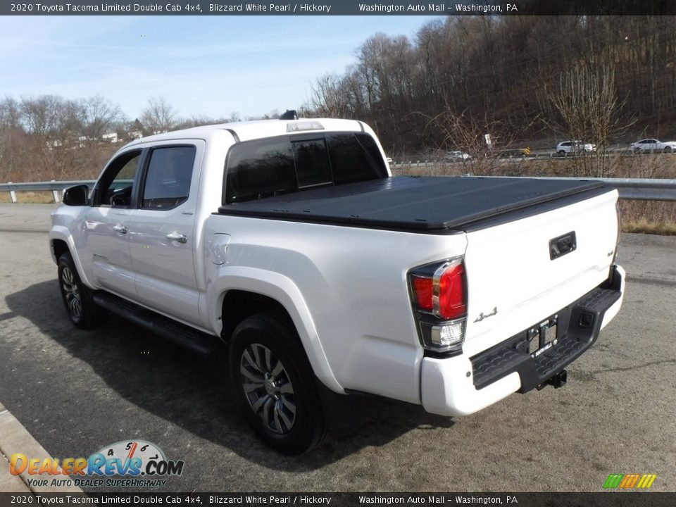 2020 Toyota Tacoma Limited Double Cab 4x4 Blizzard White Pearl / Hickory Photo #9