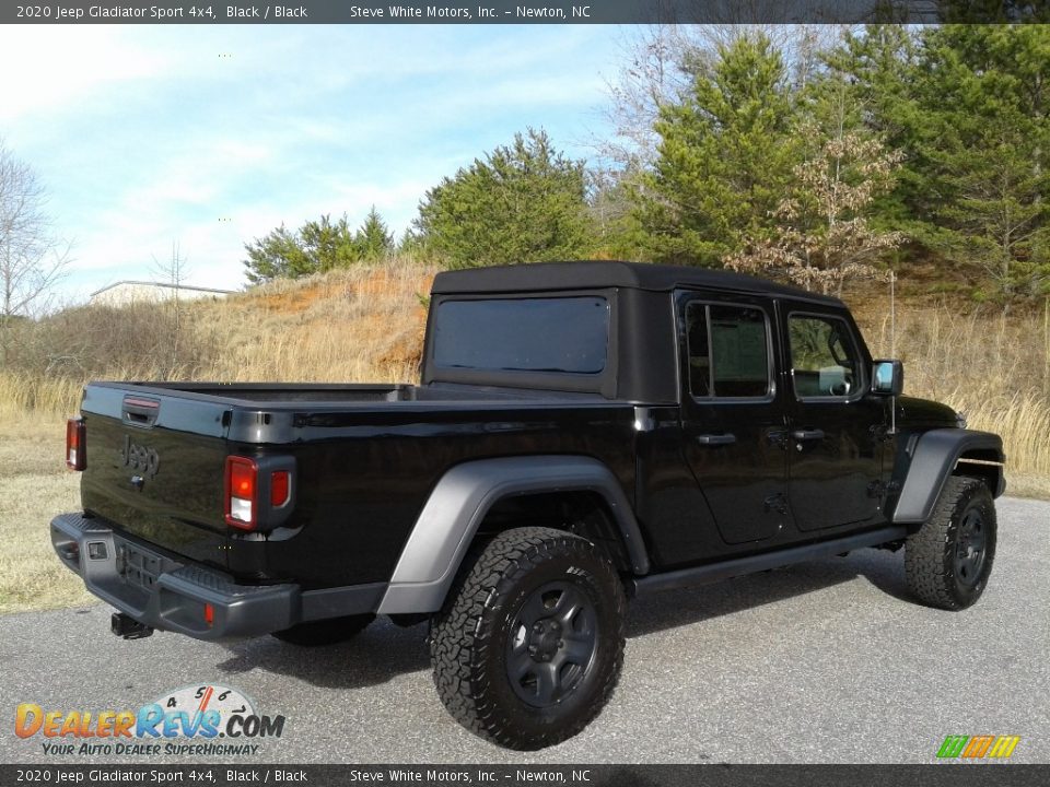 2020 Jeep Gladiator Sport 4x4 Black / Black Photo #6