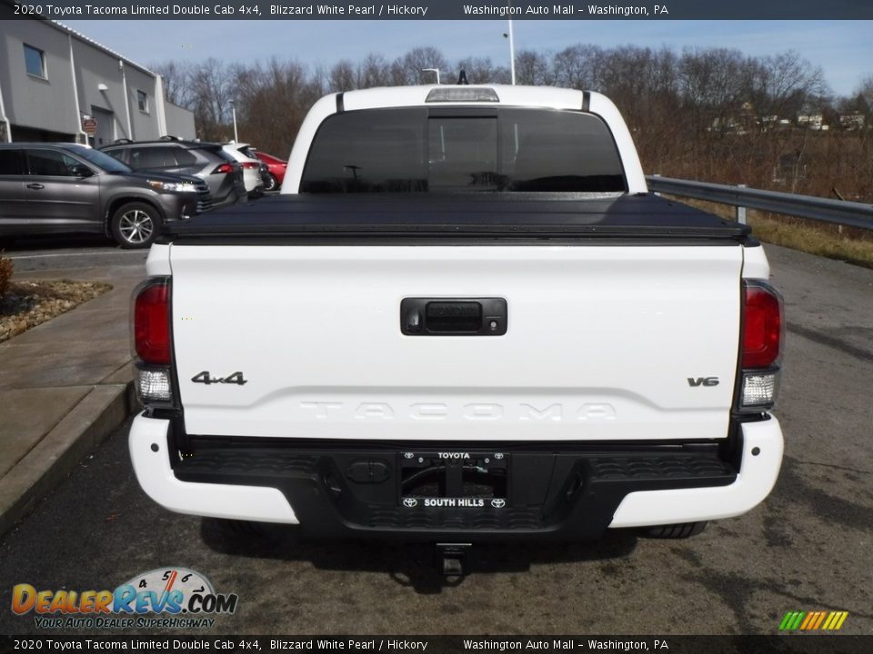 2020 Toyota Tacoma Limited Double Cab 4x4 Blizzard White Pearl / Hickory Photo #10