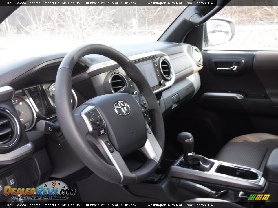 2020 Toyota Tacoma Limited Double Cab 4x4 Blizzard White Pearl / Hickory Photo #17