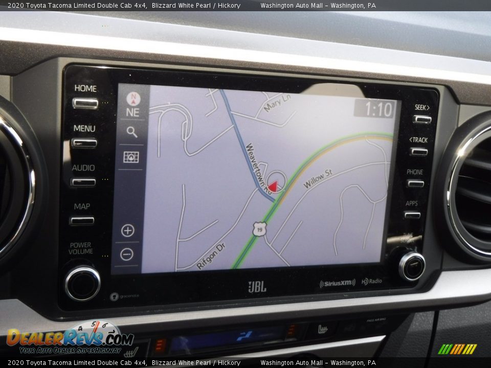 2020 Toyota Tacoma Limited Double Cab 4x4 Blizzard White Pearl / Hickory Photo #23