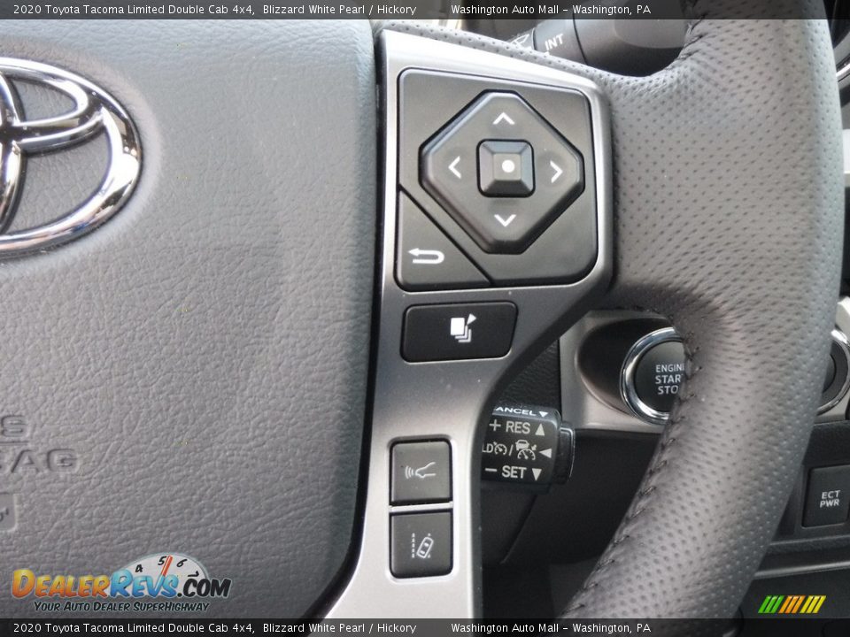 2020 Toyota Tacoma Limited Double Cab 4x4 Blizzard White Pearl / Hickory Photo #25