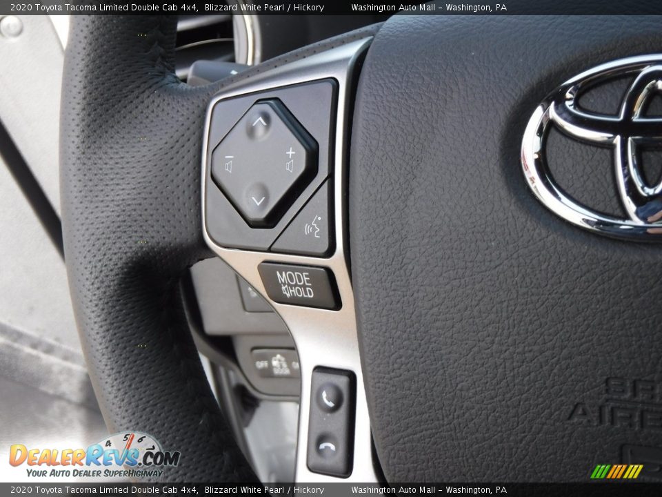 2020 Toyota Tacoma Limited Double Cab 4x4 Blizzard White Pearl / Hickory Photo #26