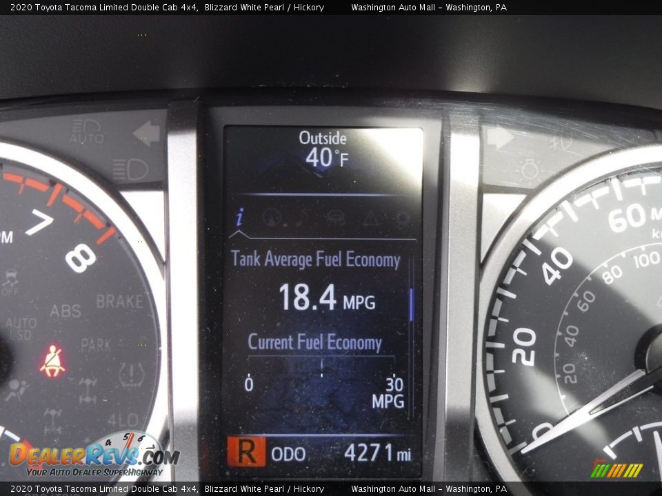 2020 Toyota Tacoma Limited Double Cab 4x4 Blizzard White Pearl / Hickory Photo #33