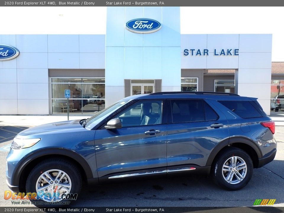 2020 Ford Explorer XLT 4WD Blue Metallic / Ebony Photo #1
