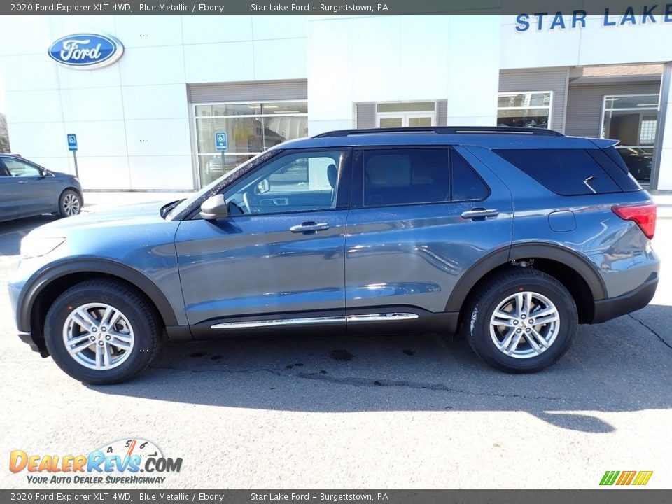 2020 Ford Explorer XLT 4WD Blue Metallic / Ebony Photo #2