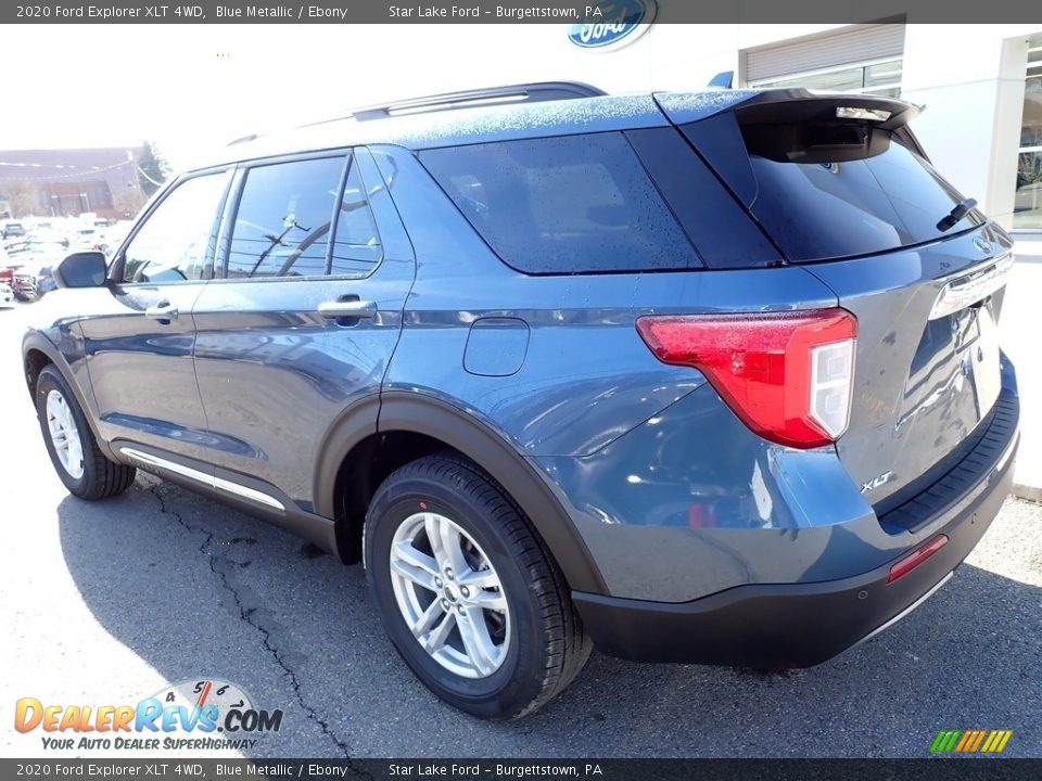 2020 Ford Explorer XLT 4WD Blue Metallic / Ebony Photo #3