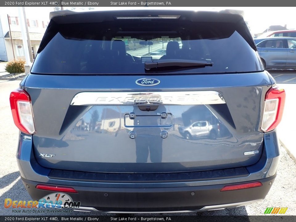 2020 Ford Explorer XLT 4WD Blue Metallic / Ebony Photo #4