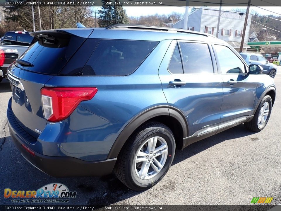 2020 Ford Explorer XLT 4WD Blue Metallic / Ebony Photo #6