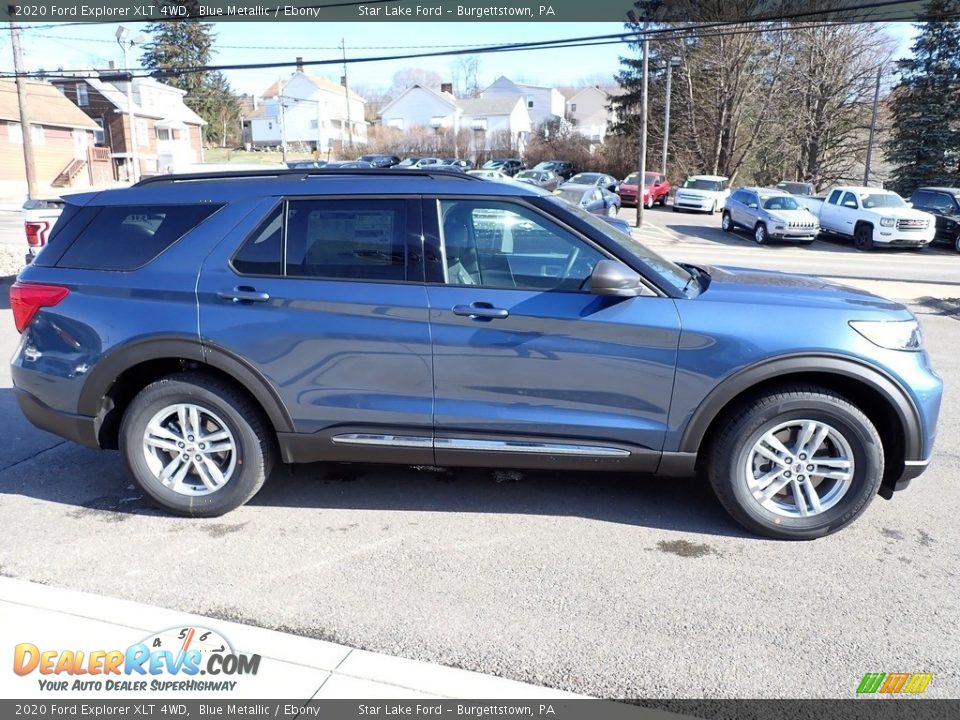 2020 Ford Explorer XLT 4WD Blue Metallic / Ebony Photo #7