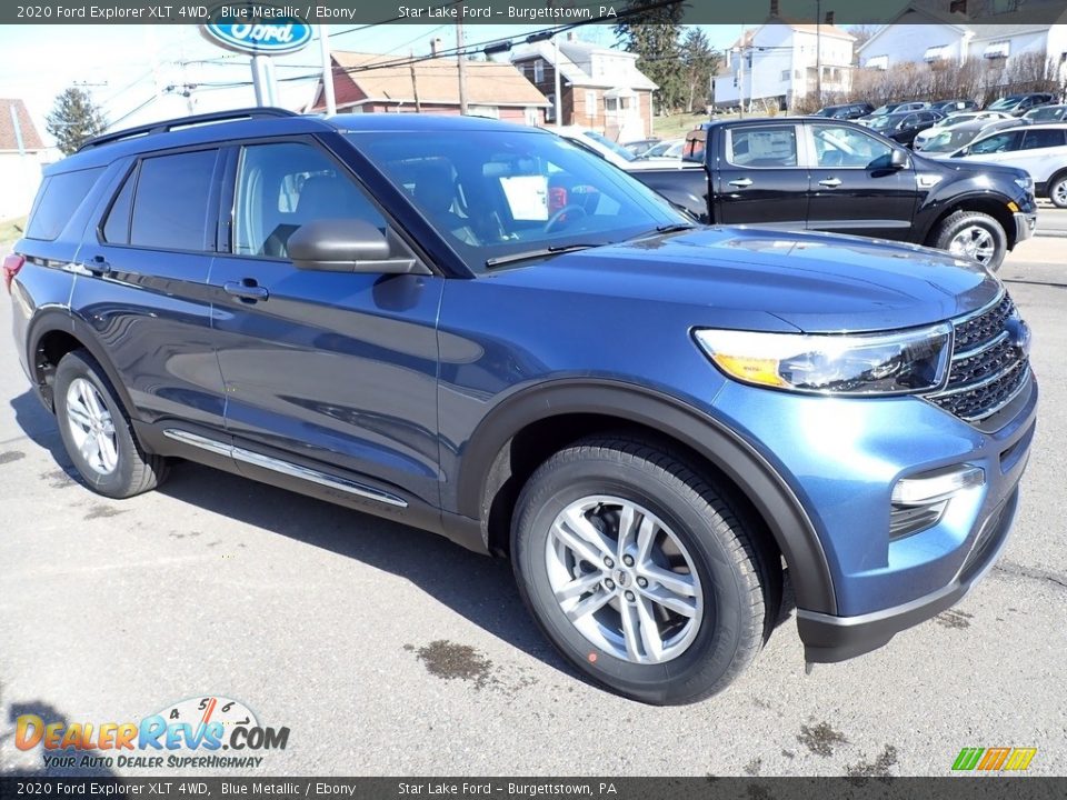 2020 Ford Explorer XLT 4WD Blue Metallic / Ebony Photo #8