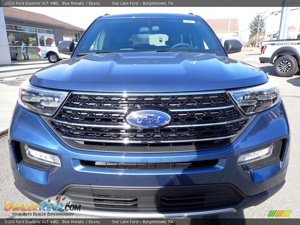 2020 Ford Explorer XLT 4WD Blue Metallic / Ebony Photo #9