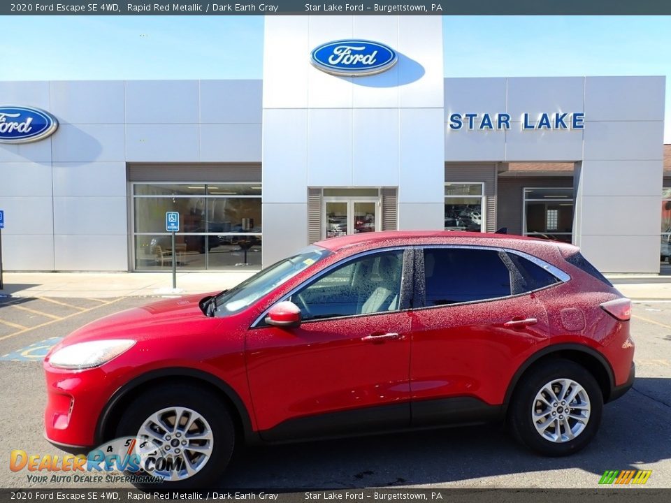 2020 Ford Escape SE 4WD Rapid Red Metallic / Dark Earth Gray Photo #1