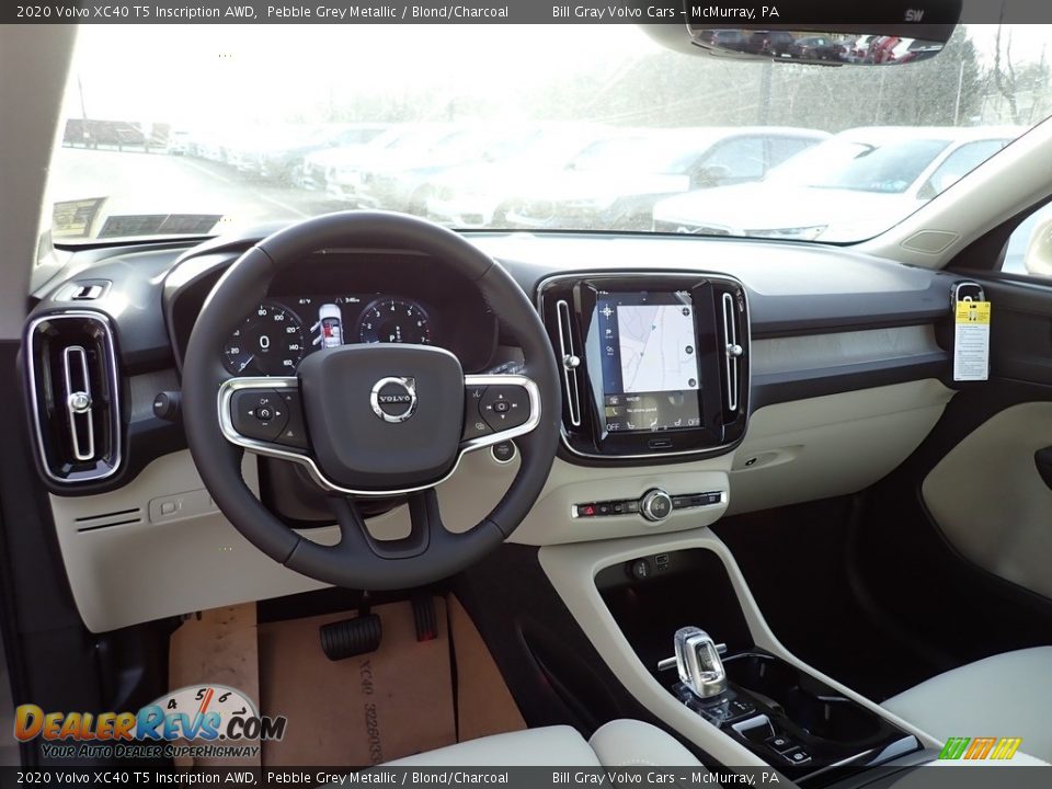 Blond/Charcoal Interior - 2020 Volvo XC40 T5 Inscription AWD Photo #9