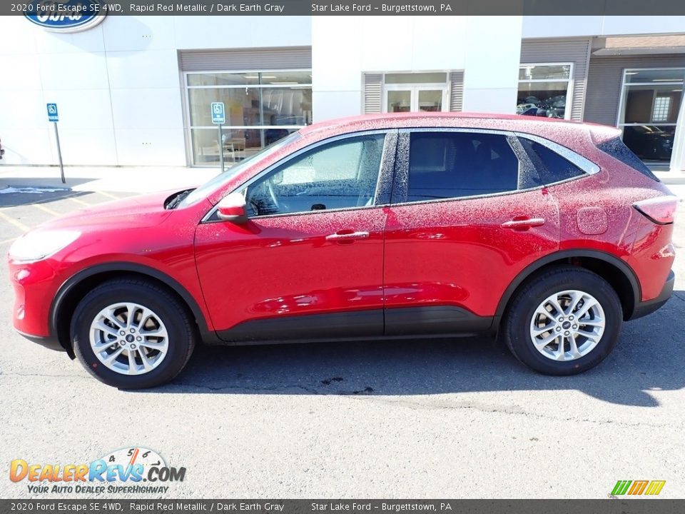 2020 Ford Escape SE 4WD Rapid Red Metallic / Dark Earth Gray Photo #2