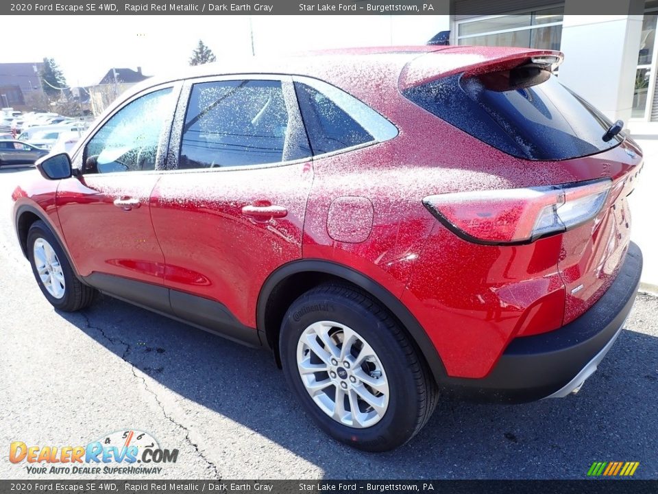 2020 Ford Escape SE 4WD Rapid Red Metallic / Dark Earth Gray Photo #3