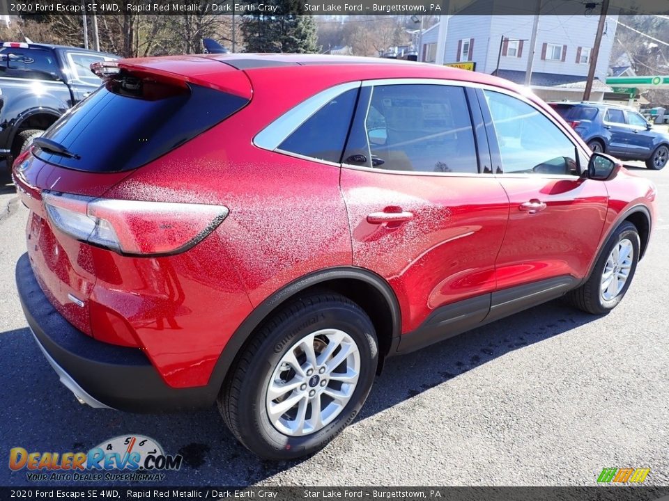 2020 Ford Escape SE 4WD Rapid Red Metallic / Dark Earth Gray Photo #6