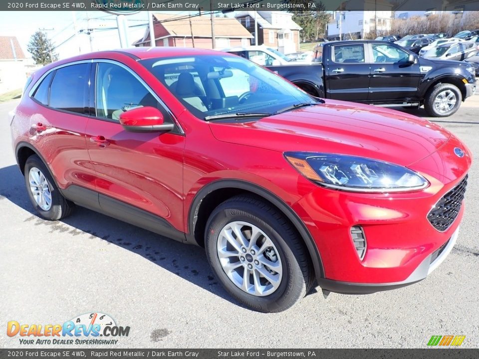 2020 Ford Escape SE 4WD Rapid Red Metallic / Dark Earth Gray Photo #8